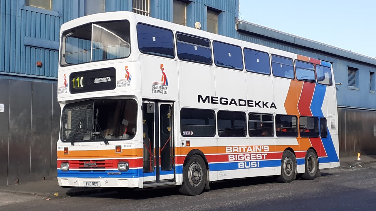 Preserved Stagecoach 'Megadekka' Leyland Olympian 14000 (F110 NES)