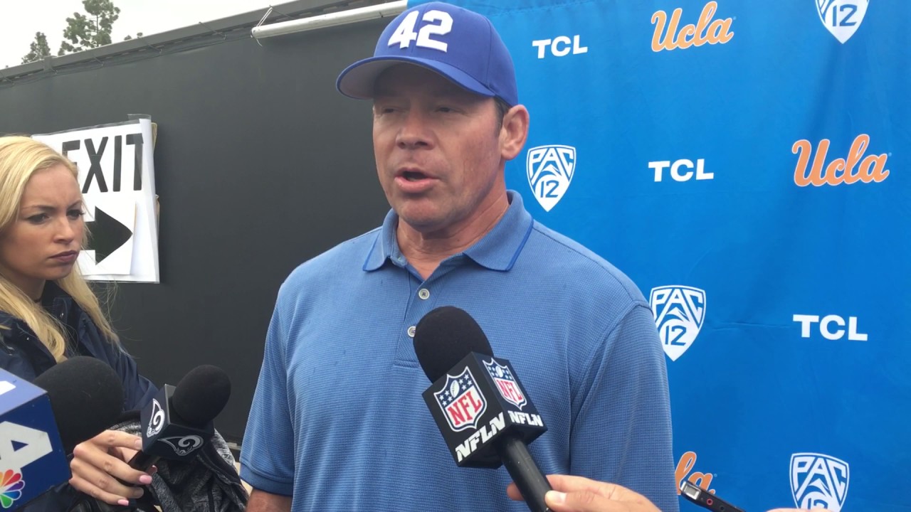 Jim Mora Press Conference UCLA Pro Day 2017