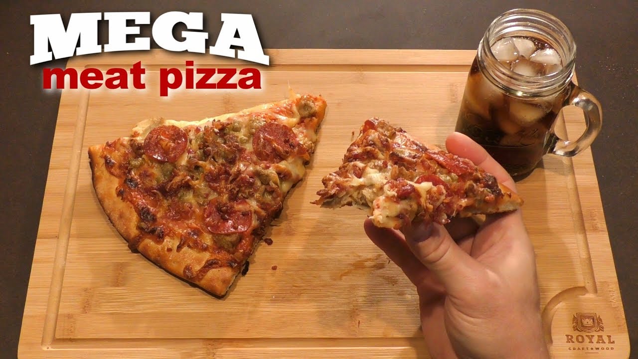 ASMR: Eating Mega Meat Pizza