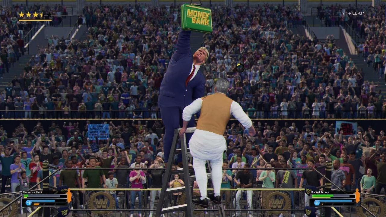 Donald Trump vs Narendra Modi ll WWE 2K25 ll