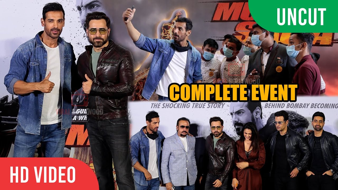 MUMBAI SAGA Official Trailer Launch | COMPLETE EVENT | John Abraham, Emraan Hashmi | T-series