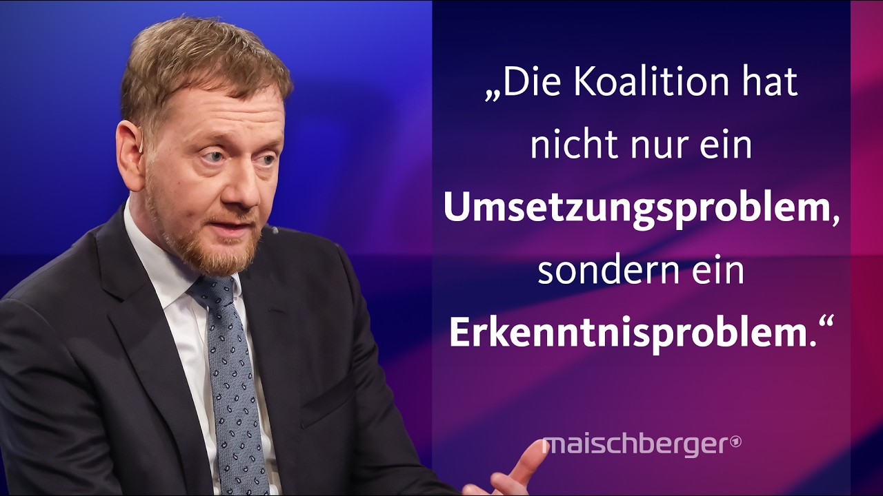 Welche Reformen braucht Deutschland? Michael Kretschmer (CDU) im Gespr&auml;ch | maischberger