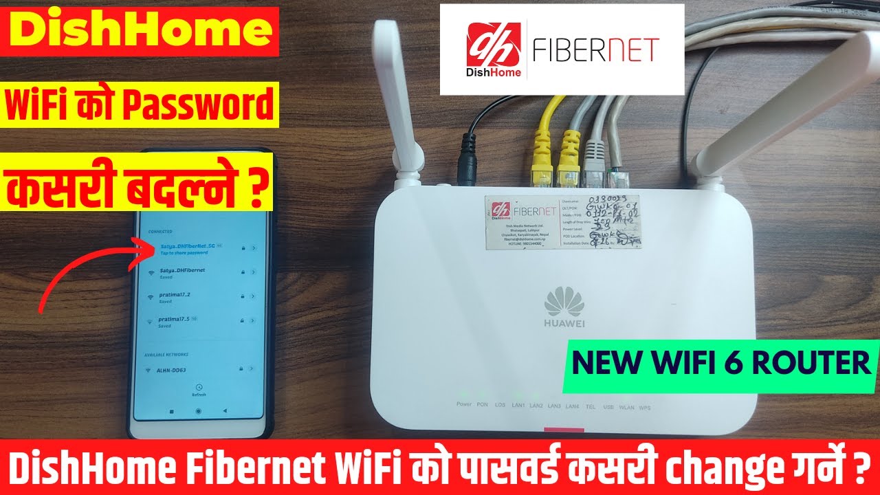 How To Change WiFi Password Of Dishhome FiberNet In Mobile | Smart Help Nepal 2.0