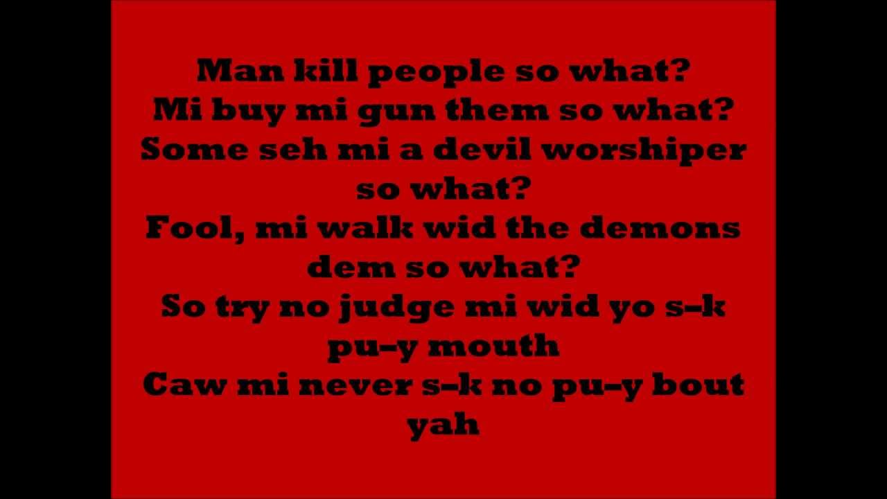 Tommy Lee - So What Lyrics
