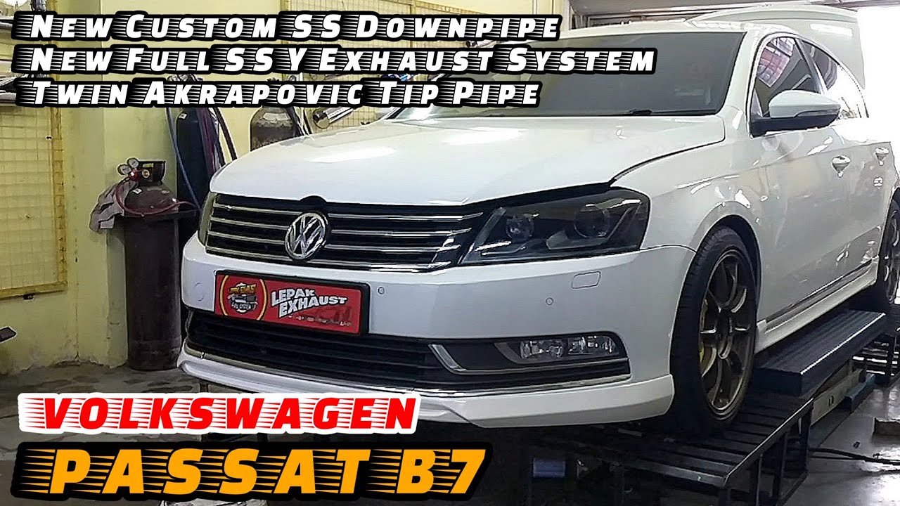 New Custom SS Downpipe, New Full SS Y Exhaust System & Valvetronic | VOLKSWAGEN PASSAT B7