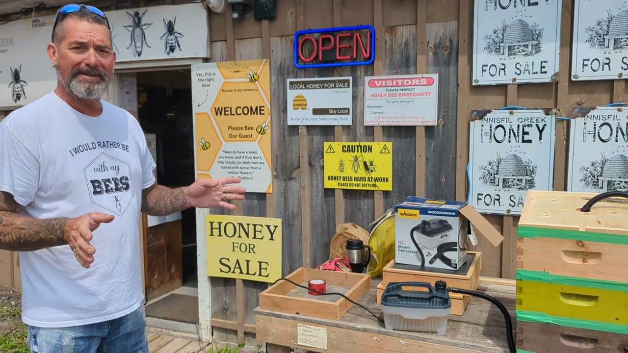 Steam Wax Melter - How to clean frames easy in their own honey super