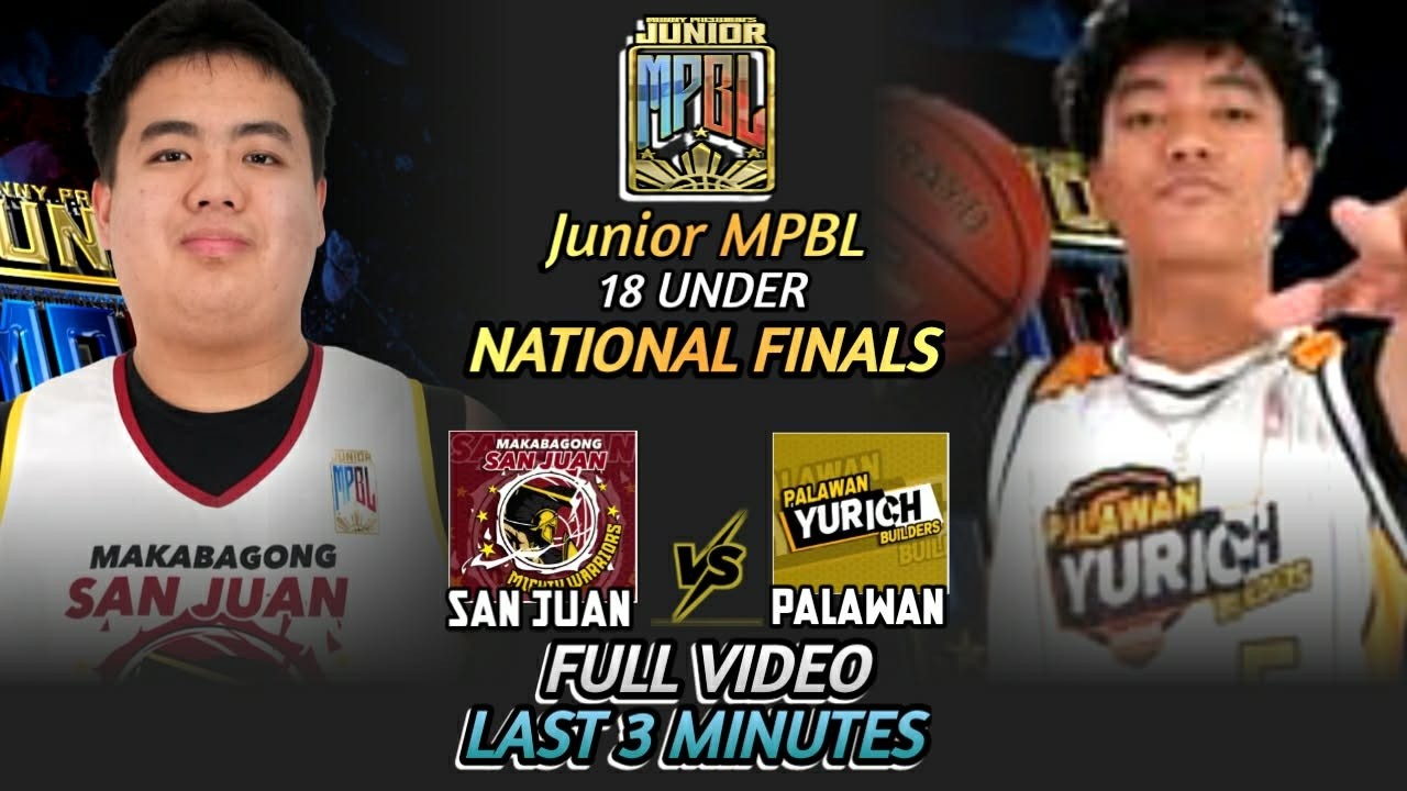 Jr MPBL 18U NATIONAL FINALS GAME 1 | SAN JUAN WARRIOIRS vs PALAWAN YURICH - February 14, 2026