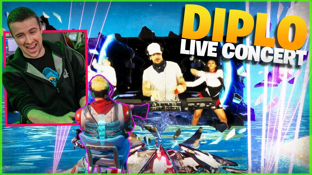 OLD MAN CHAPERONES FORTNITE PARTY ROYALE CONCERT ft. DIPLO!