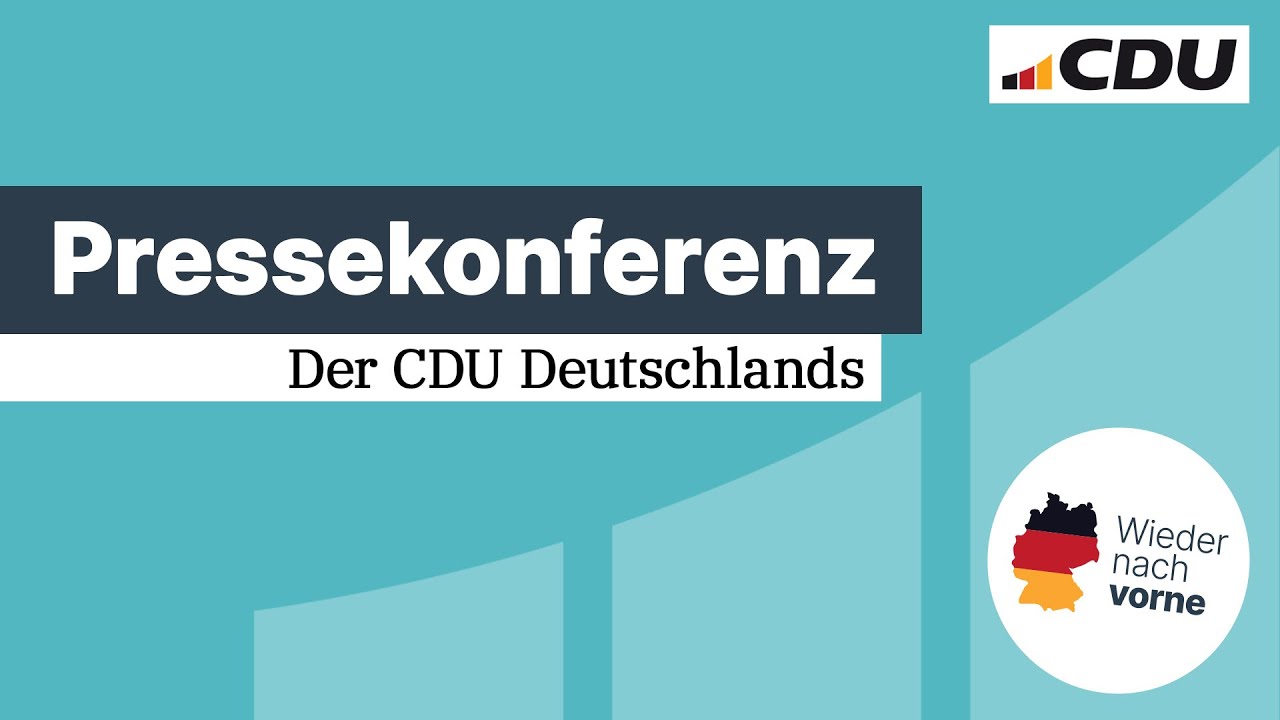 Pressekonferenz von Friedrich Merz nach der Bundestagswahl.