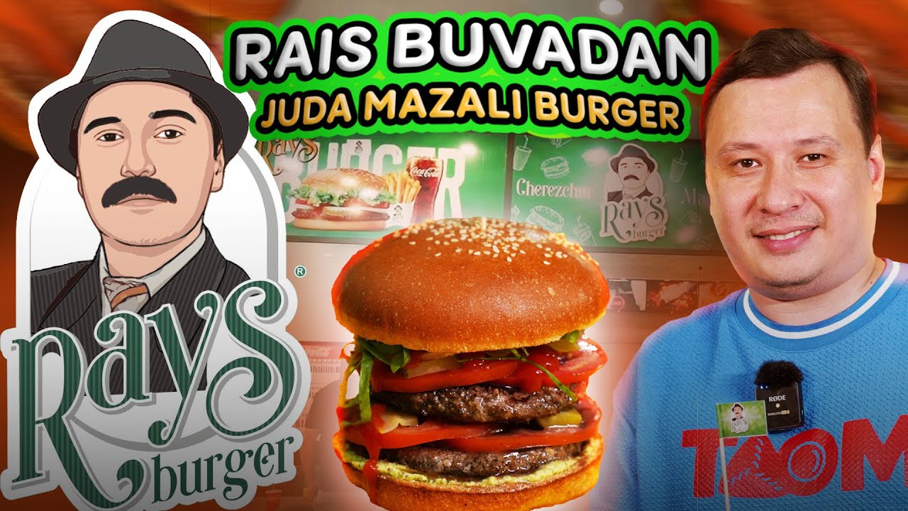 DIZAYN Jamoasidagi Sadulla Fatxullayevning obrazlari RAIS BUVAdan juda MAZALI BURGER / MAZALI JOY