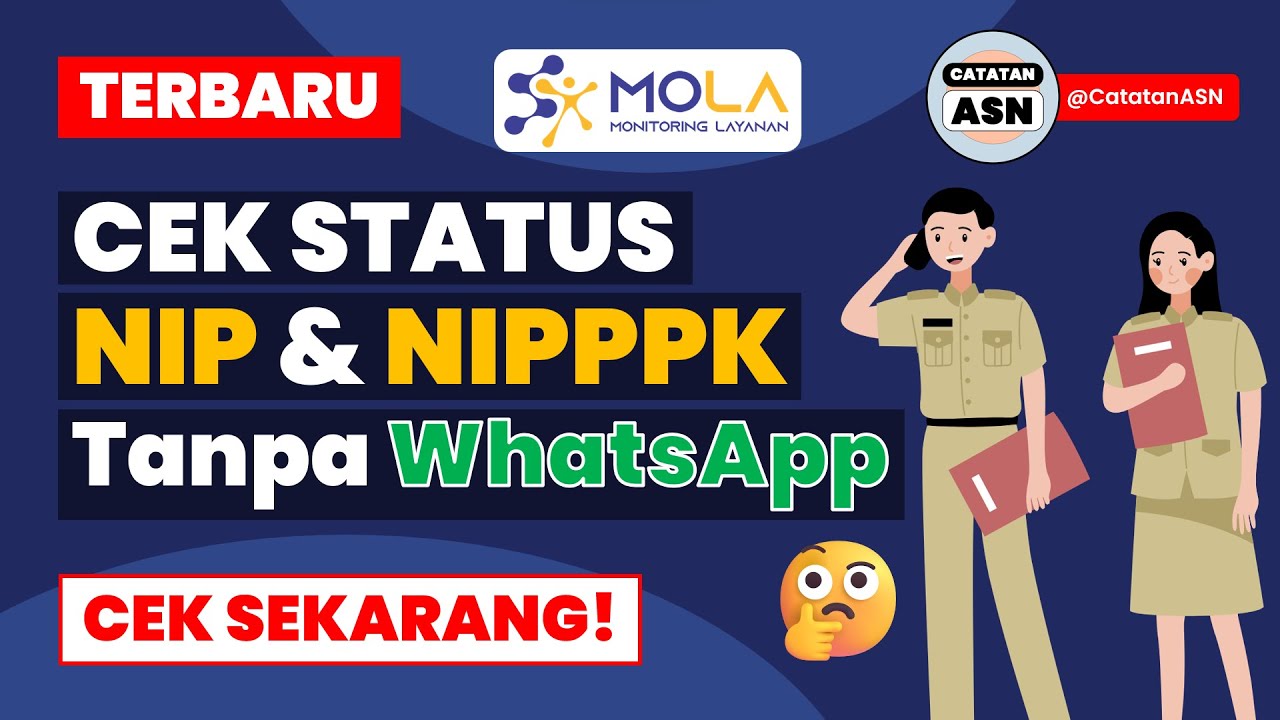 Terbaru! Cara Cek NIP/NIPPPK di Mola BKN - Cek Update Progres Penetapan NIP di MOLA BKN
