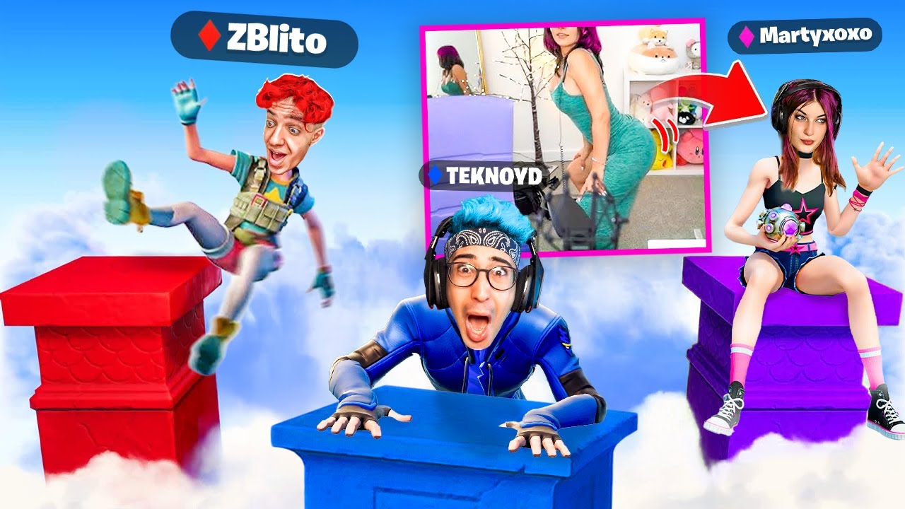 MARTYXOXO TWERKA se CADE dal PILASTRO su FORTNITE (PILLARS CHALLENGE)