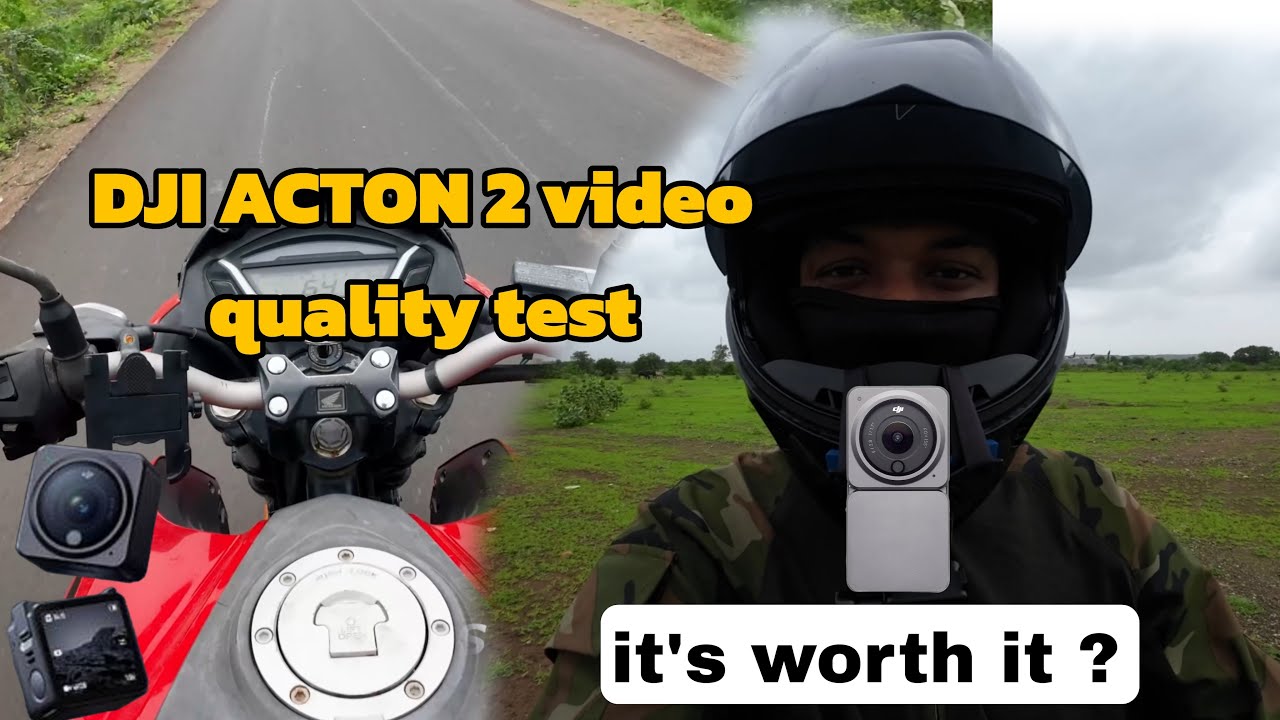 Dji action 2 video quality test for moto vlogging #unboxing #dji #motovlog  #trending #youtube