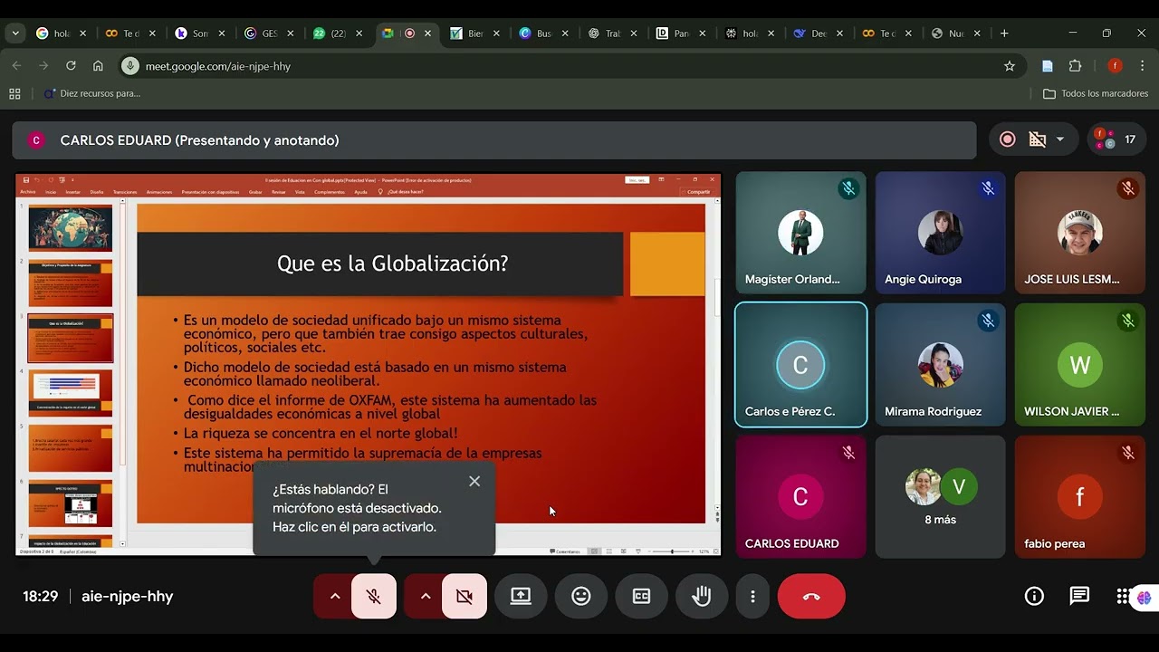 La educación en el contexto global (desafíos sociales) 1