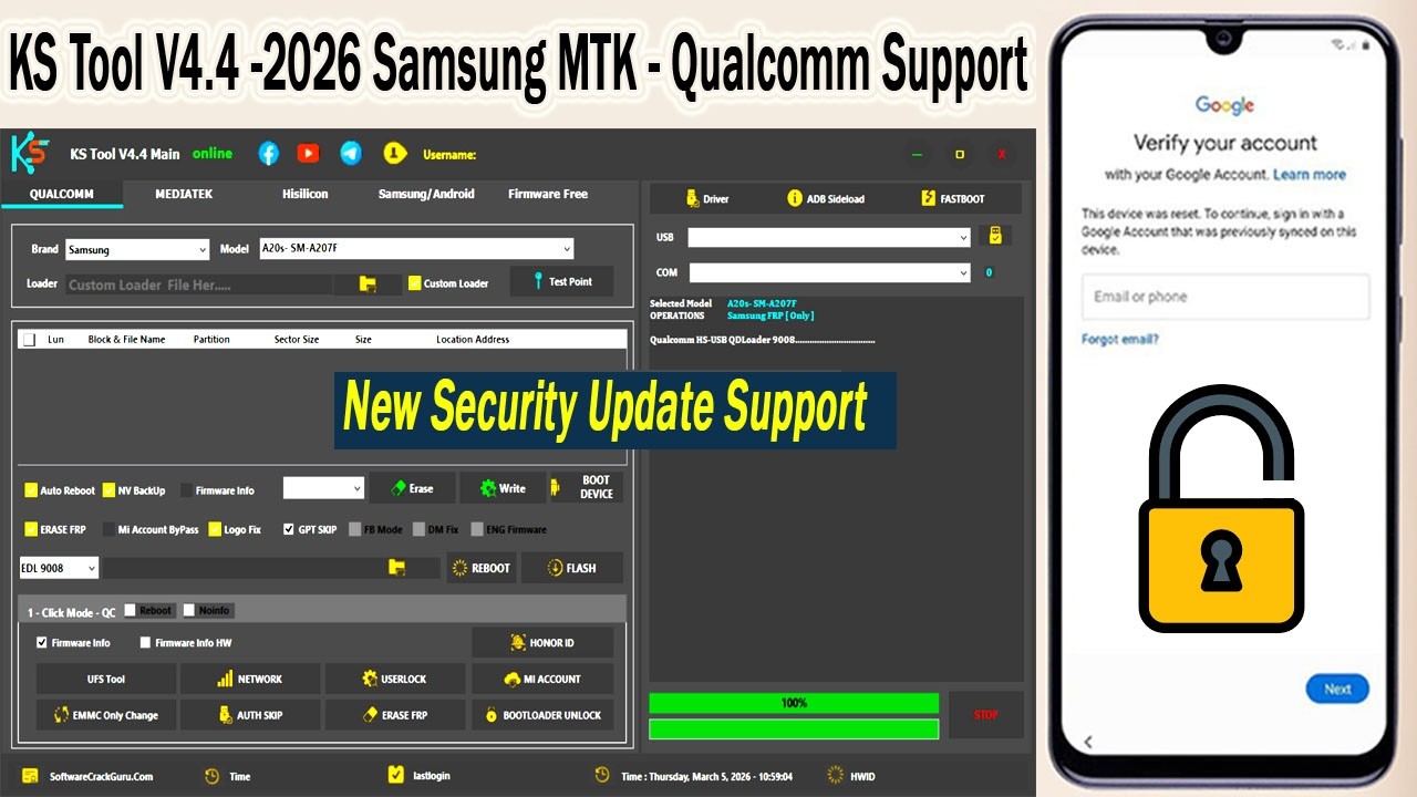 KS Tool V4.4 Update 2026 | Samsung MTP & MTK Qualcomm Service Tool Review