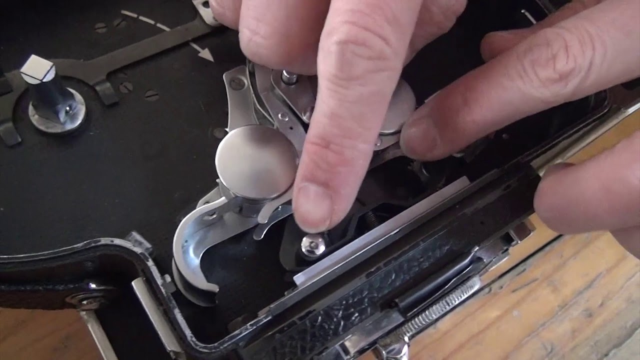 Loading a Bolex