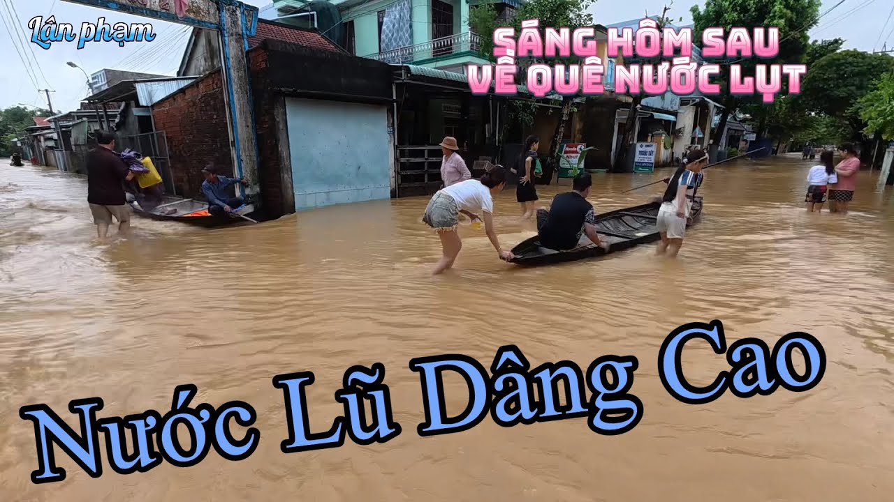 Về quê bị lụt quay về