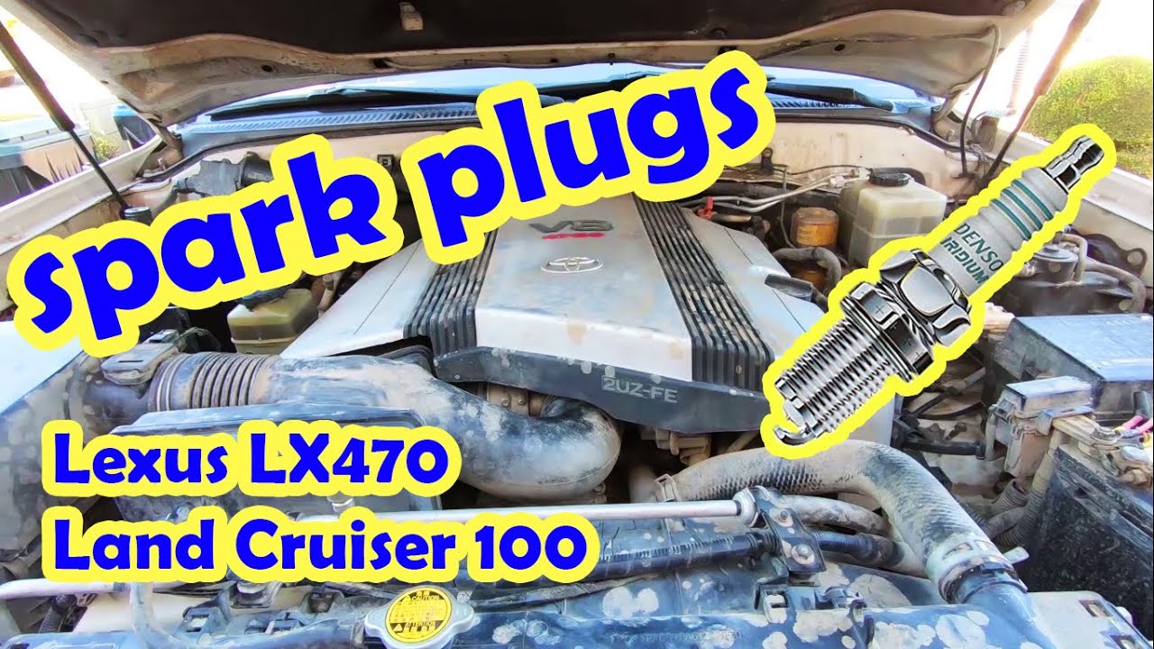 Spark plug replacement on Land cruiser 100 series LX470 and all Toyota 2UZ engines