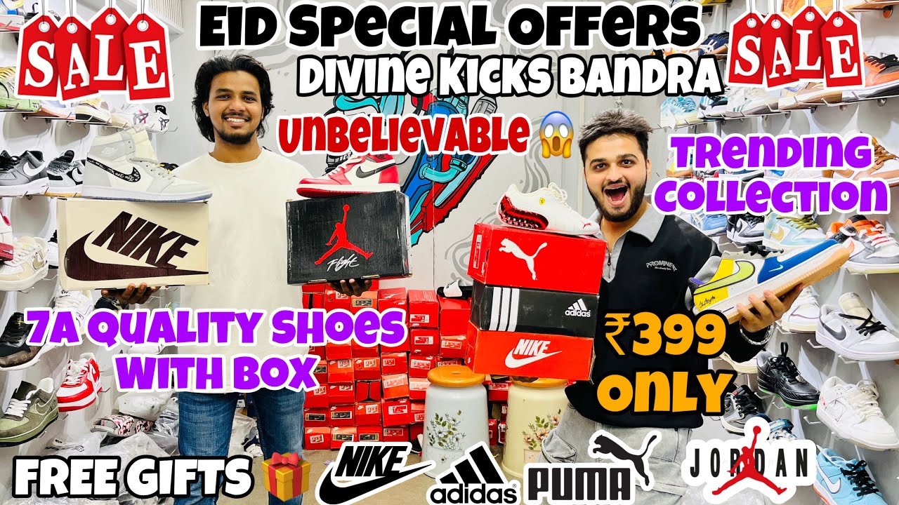 Divine Kicks Bandra 🔥 | Shoes At ₹399 Only | 7a Quality Shoes,Flipflops | Branded Shoes in Mumbai