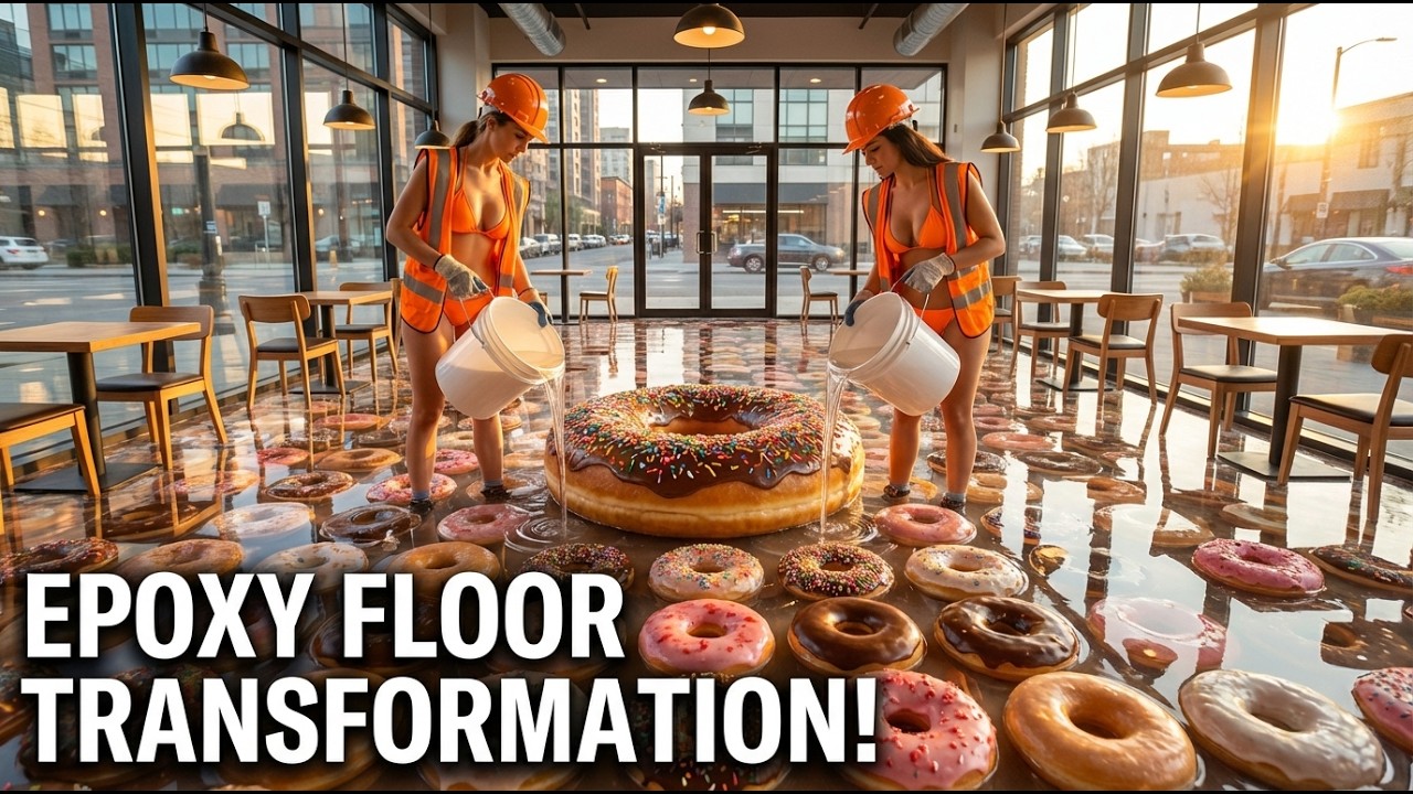 12 Café Epoxy Floor Transformations | Trendy Interior Flooring