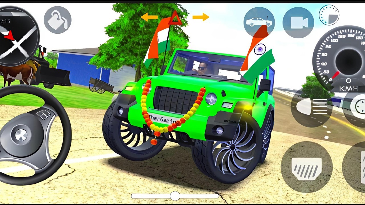 Dollar (Song) Shidu Mosewala Modified Mahindra White Thar Indian Cars Simulator 3D #gamplay