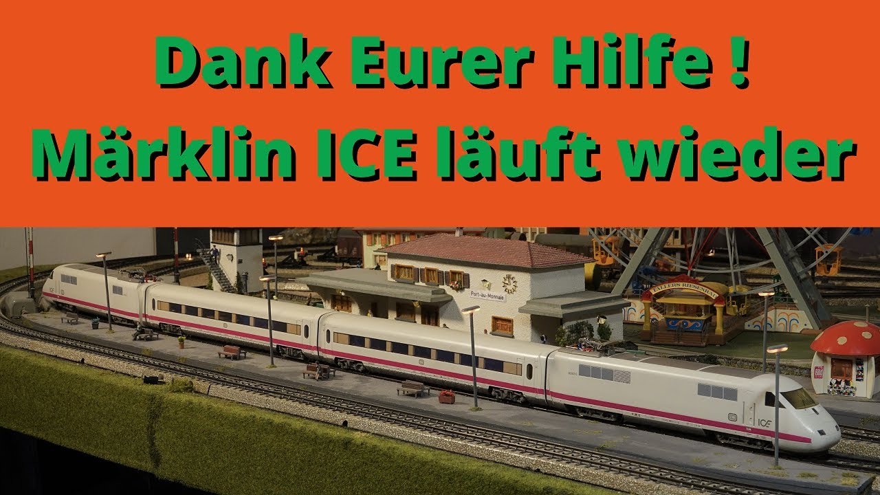 Märklin ICE 3371 repariert, vielen Dank für Eure Hilfe, wieder voll funktionstüchtig