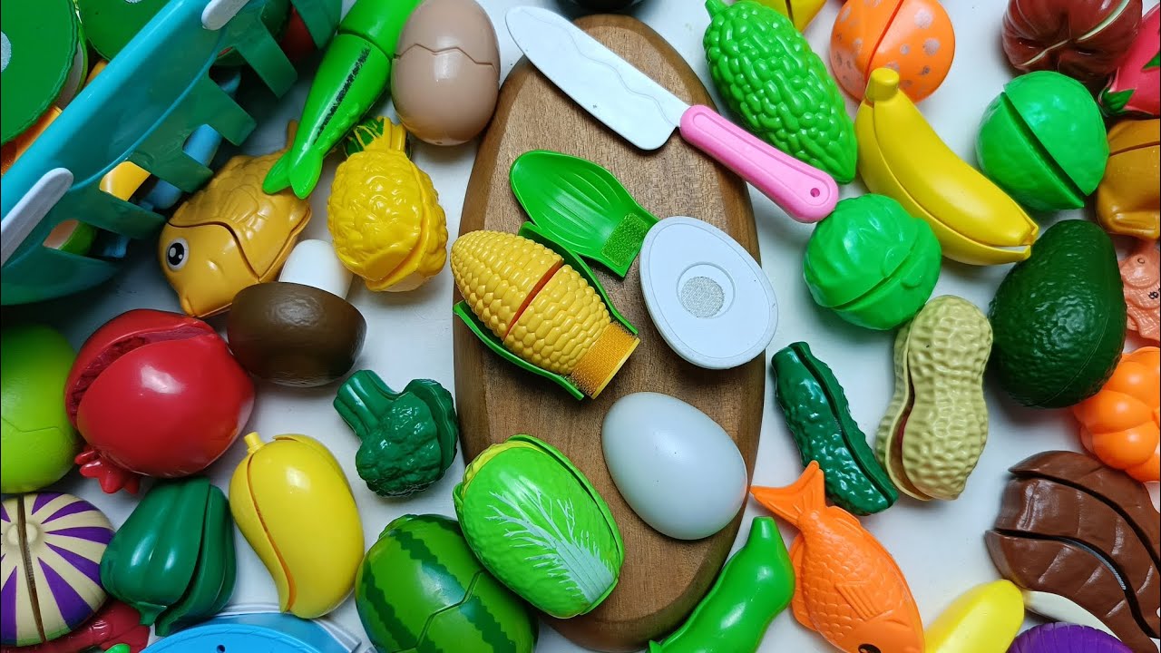 Satisfying Asmr Cuts Fruit, Vegetables, Sea  nimals, There are Crab, Cabbage, Egg | Video #281