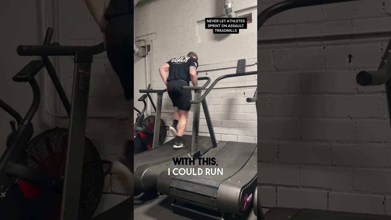 NEVER LET YOUR ATHLETES SPRINT ON TREADMILLS! 💨 • THE TRUE FORM TREDS ARE SUPERIOR: ⚡️REINFORCE PR