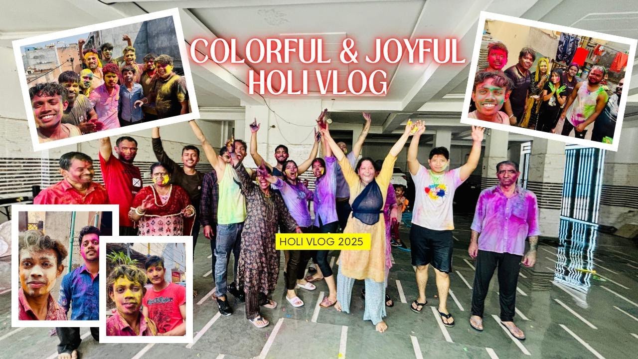 HAPPY HOLI VLOG 2025 || HOLi IN DELHI || VATIKA APARTMENT || VLOG 😍 #holi #vlog #holivlog2025