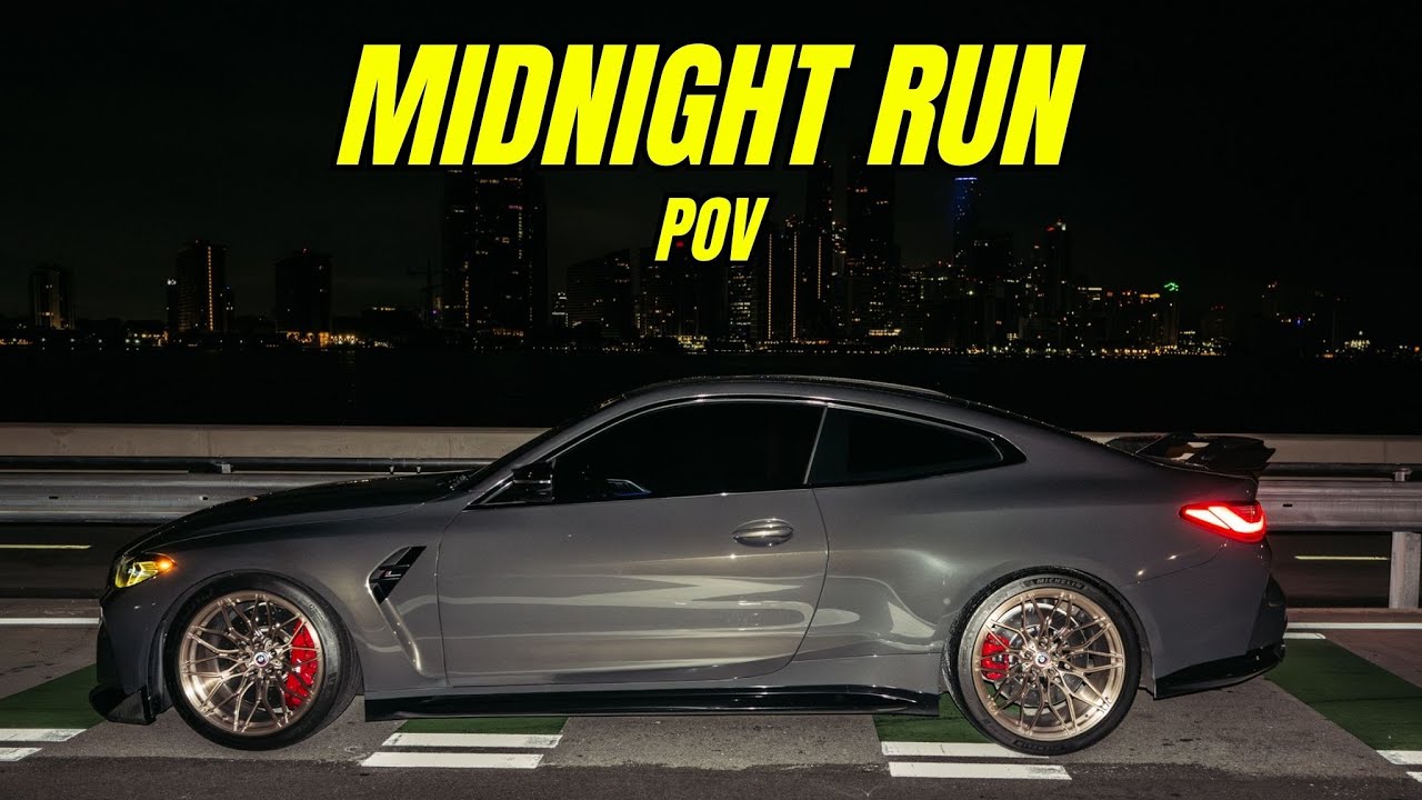 IT'S MIDNIGHT COME DRIVE WITH ME - BMW M4 COMPETITION POV