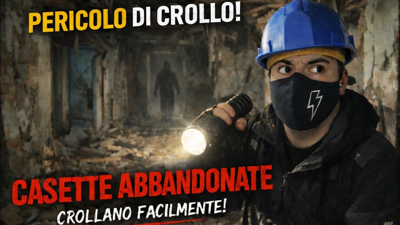ESPLORIAMO delle case ABBANDONATE che potrebbero CROLLARCI SOPRA!⚠️ 