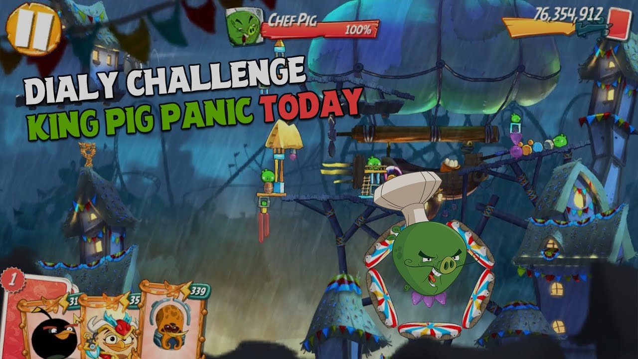 Angry Birds 2 Daily Challenge & King Pig Panic Today | AB2 Gameplay