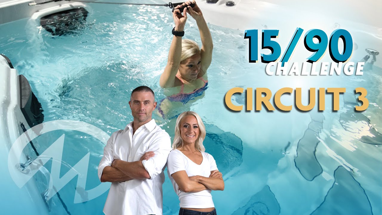 15-минутная тренировка с низкой ударной нагрузкой в ​​бассейне | Master Spas 15/90 Challenge