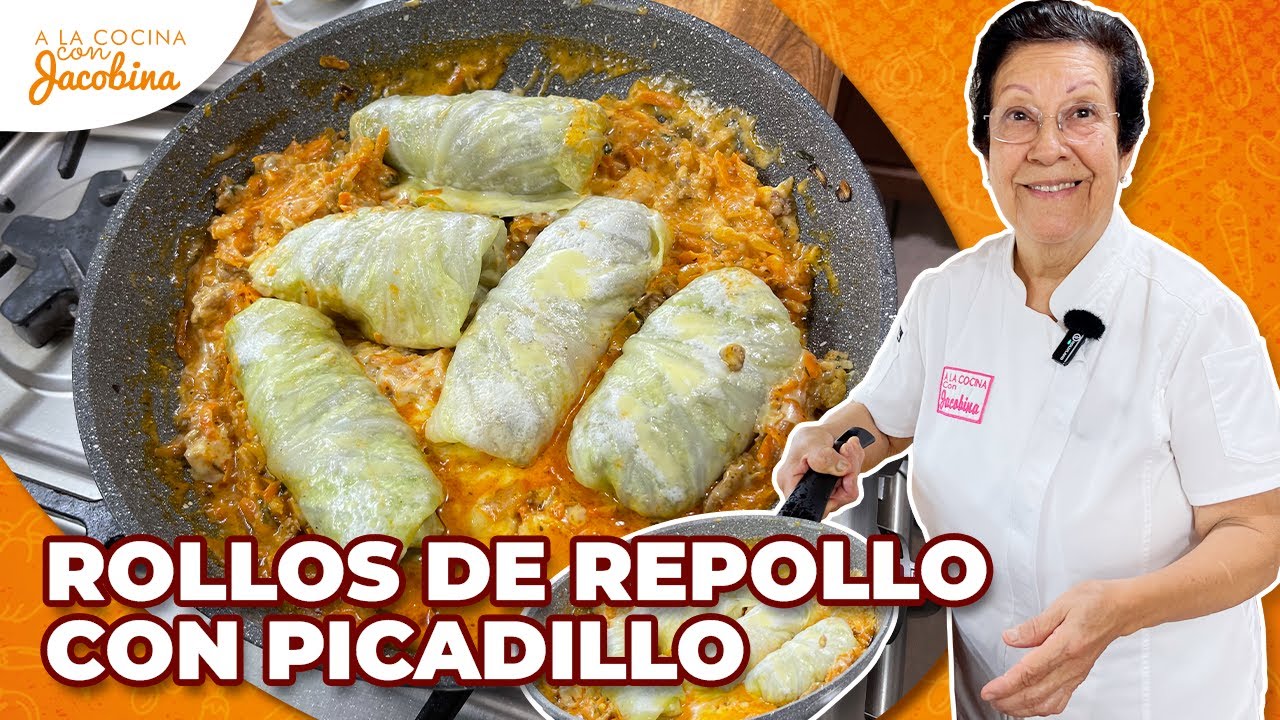 🥬 Rollos de repollo rellenos de picadillo ¡Fáciles, deliciosos y súper caseros!