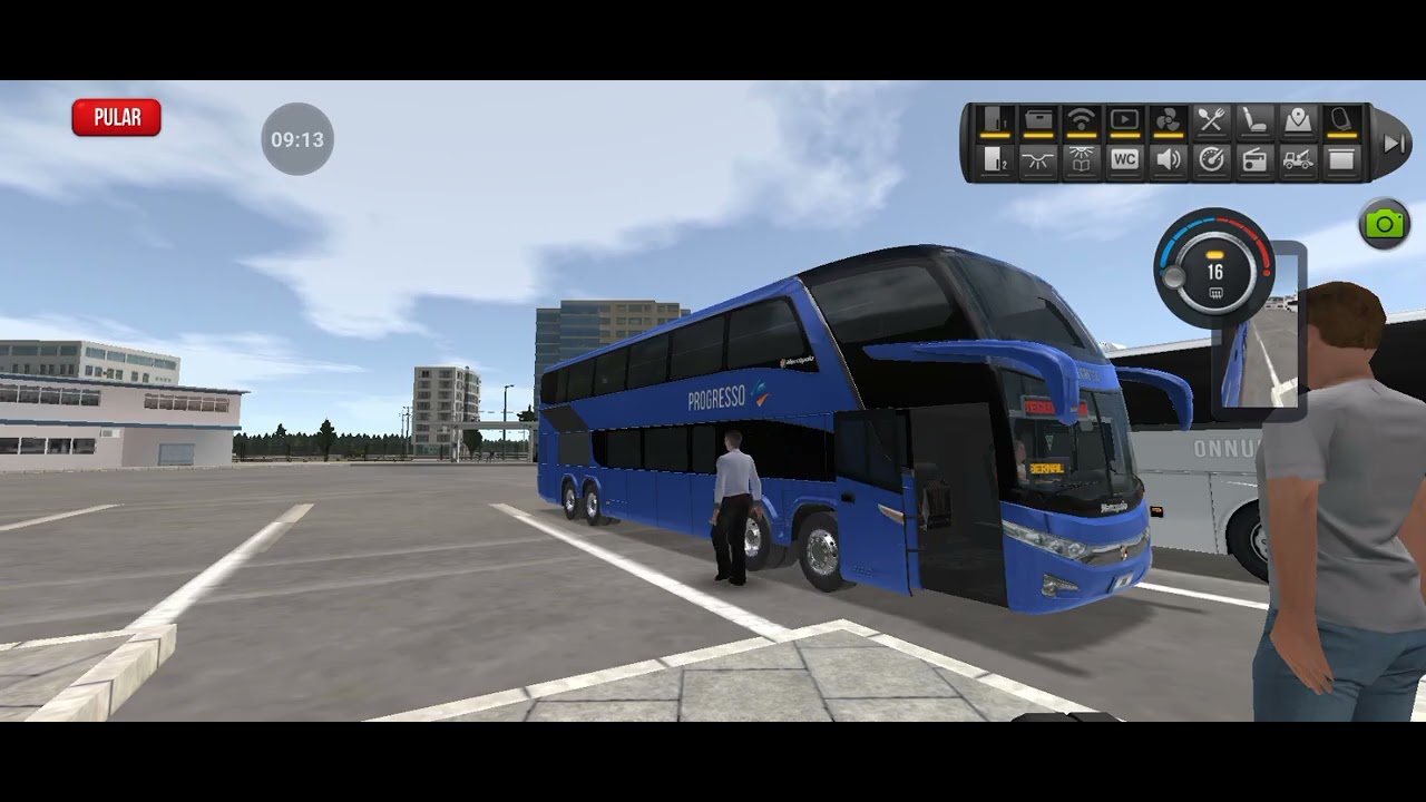 Viajando no truck bus simulator ultimate no ônibus da viação progresso no marcopolo 5030