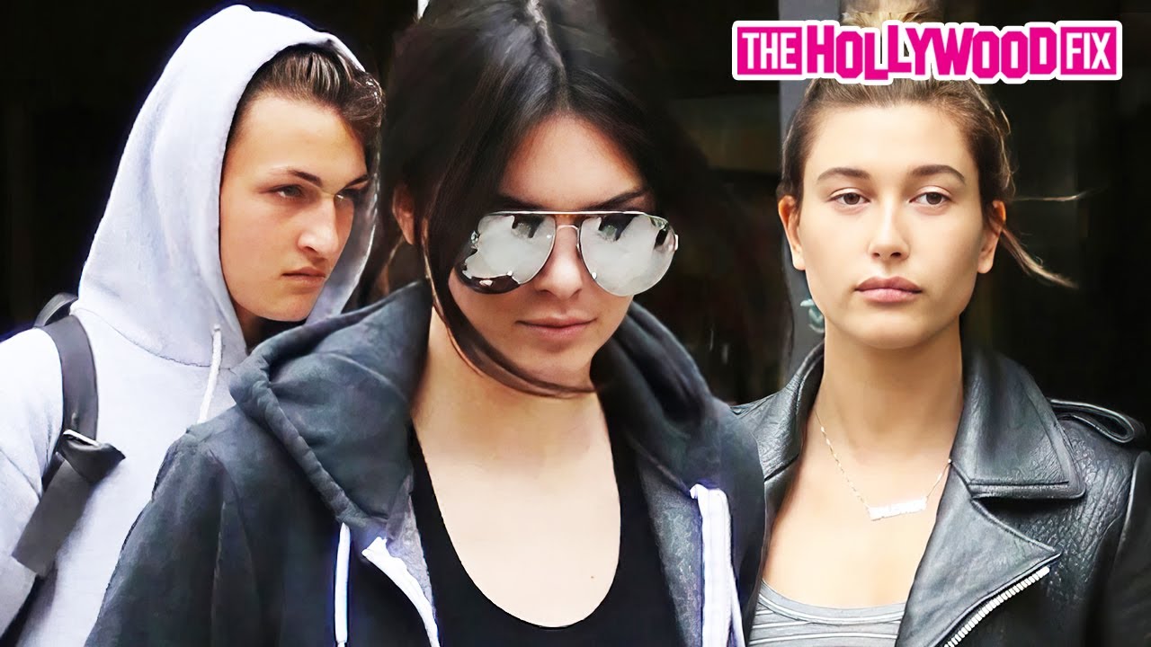 Kendall Jenner, Hailey Bieber & Anwar Hadid Realize They Got Busted After Lunch At Sugarfish In B.H.