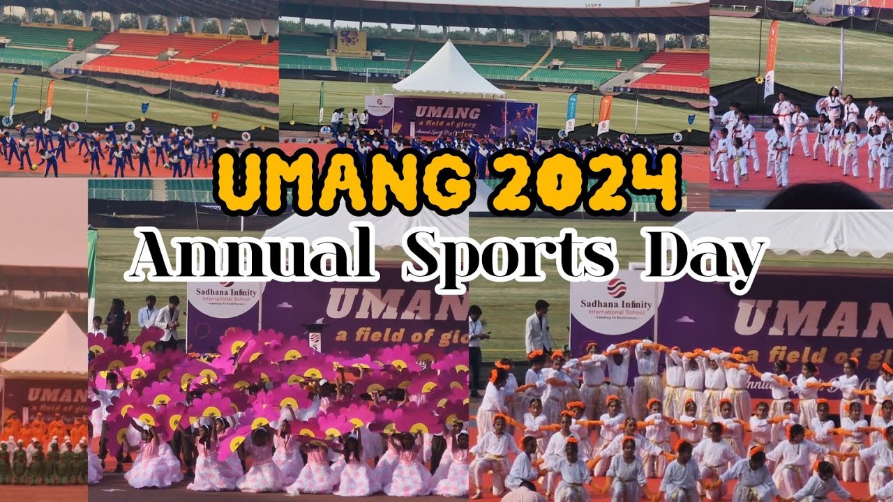 Annual Sports Day at school|UMANG 2024|#sports #vlog #reetuscrispylife