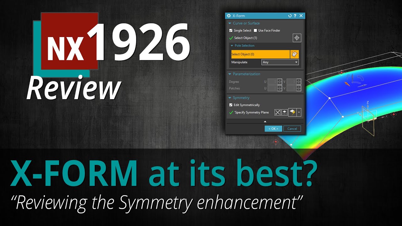 Siemens NX 1926 - X Form enhancement - you can now modify your poles symmetrically