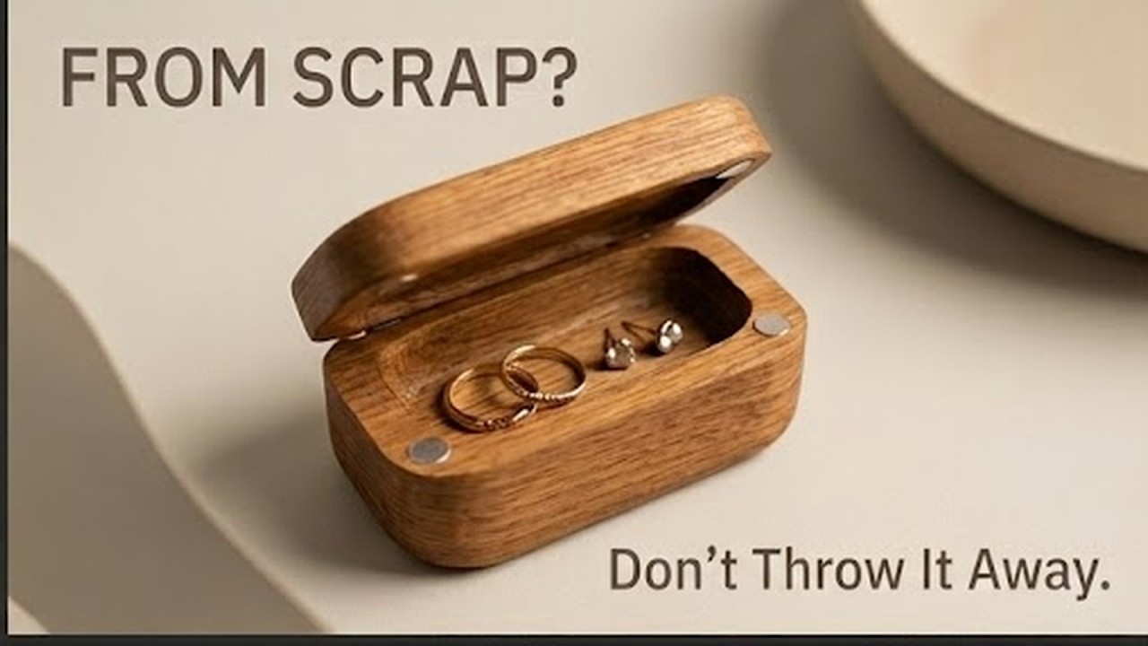 Don’t Throw It Away! I Turned Old Wood Into a Magnetic Oak Jewelry Box 🪵✨