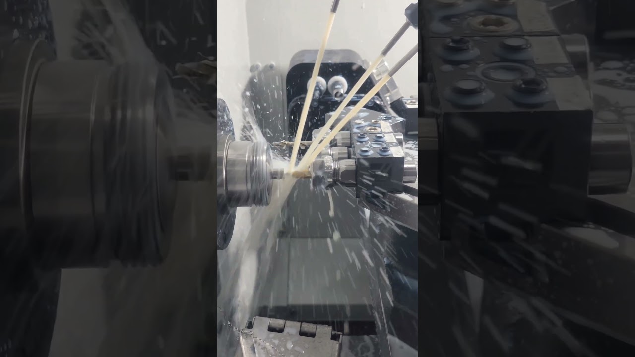 Face , Drill and Tap on Cl-1 #ASMR #lathe #cl-1 #drill #machine #shop #haas