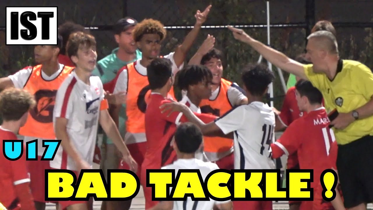 u17's RAGE at COACH after BAD TACKLE! 😮