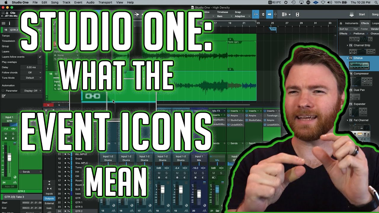 Studio One: Event Icons and what they mean