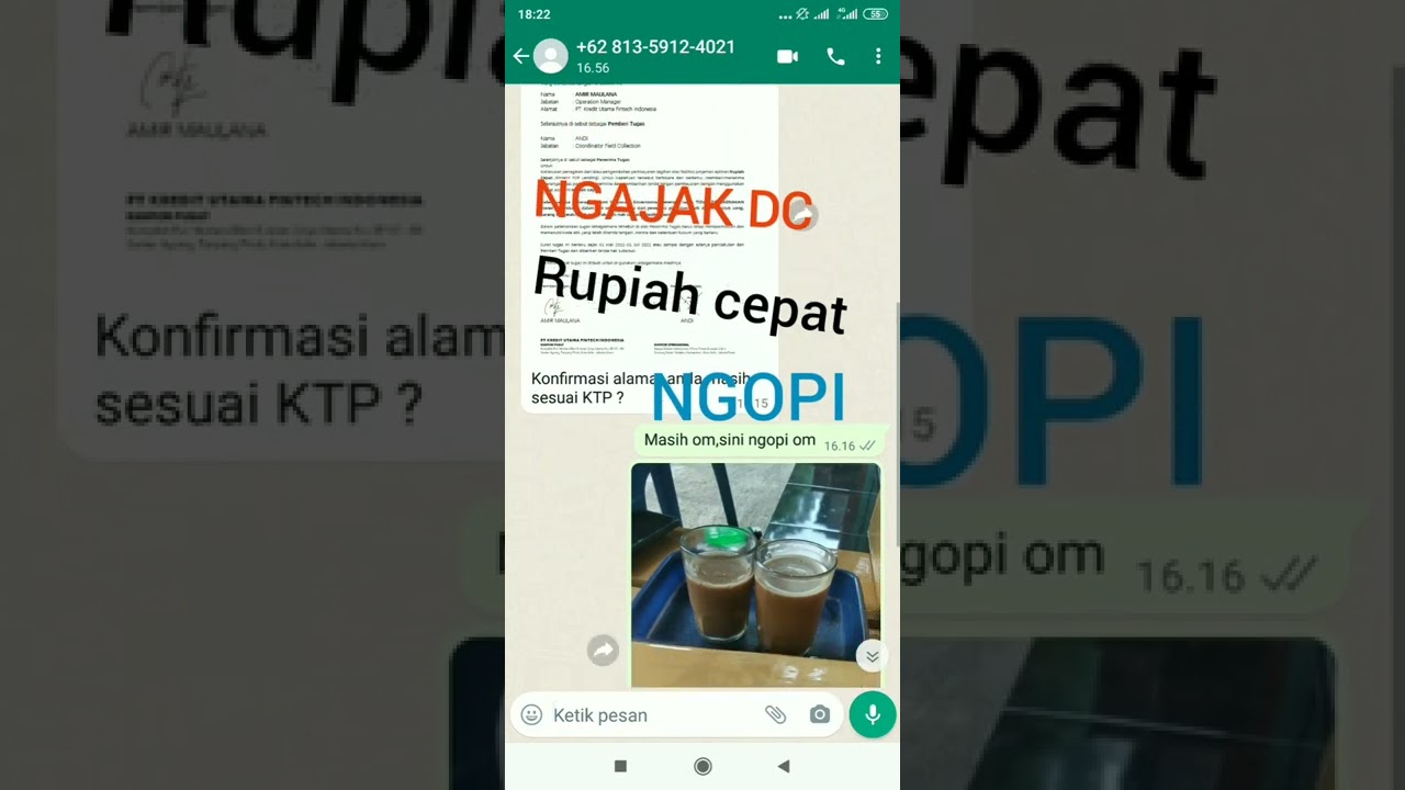 ngajak ngopi DC RUPIAH CEPAT malah dicuekin 😭