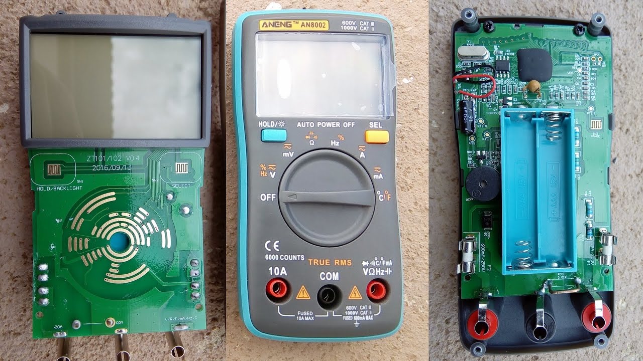 Multímetro Aneng AN8002 review, testes e como desmontar