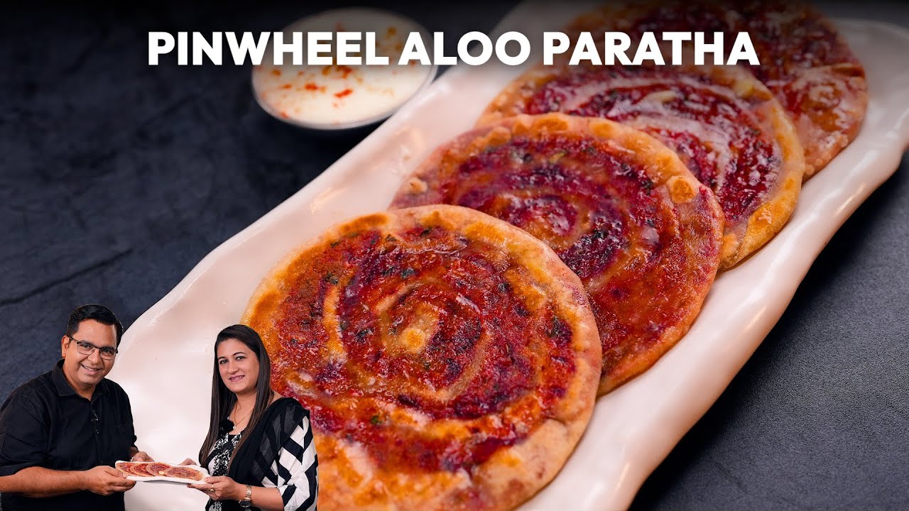 Pinwheel Aloo Paratha Recipe | Crispy Aloo paratha recipe | Layered paratha| Easy & Delicious!