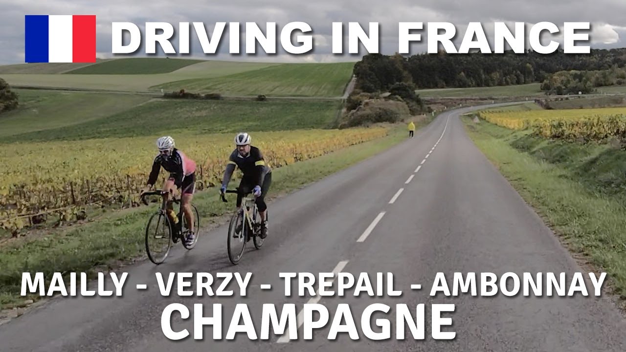 🇫🇷 Driving in France - Champagne - Mailly, Verzy, Villers-Marmery, Trepail, Ambonnay [4K]