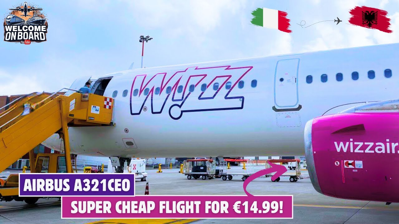 [4K] TRIP REPORT | Discovering Albania with Wizzair | Airbus A321ceo | Venice Treviso 🇮🇹 ✈ Tirane 🇦🇱