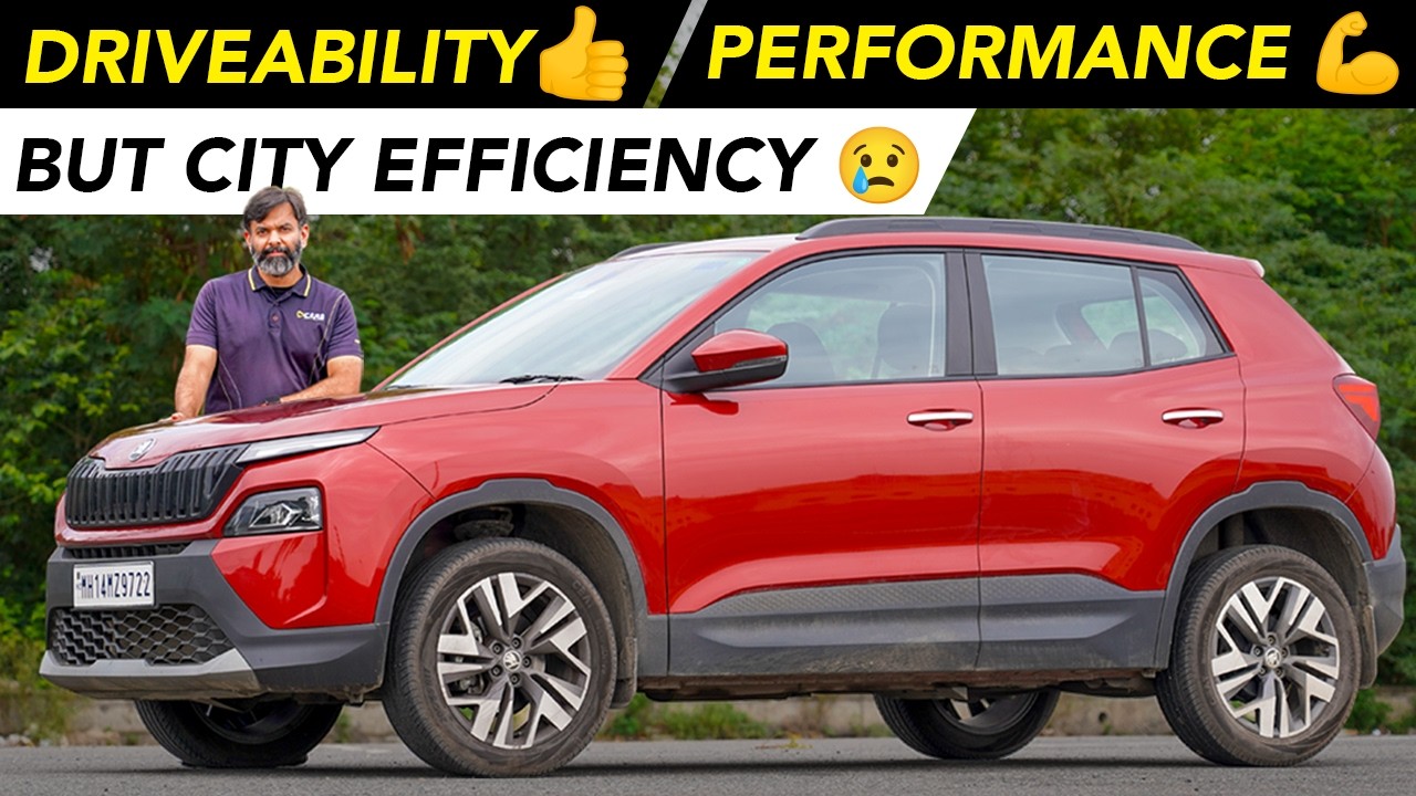 Best German Car w/ 1.0L Turbo Petrol Engine | Skoda Kylaq Real-world Mileage Test & Detailed Review