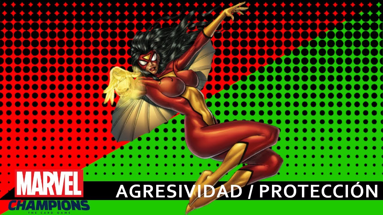MARVEL CHAMPIONS | Análisis SpiderWoman Agresividad y Protección!