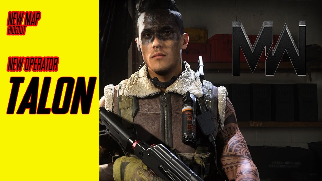 Talon Operator Pack & Hideout Map - Call of Duty Modern Warfare with new map gameplay update 1.18